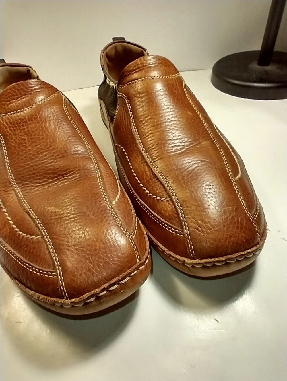 Johnston & Murphy Brown Leather Driving Slip On Loafers Men's sz 13M. - Picture 11 of 12